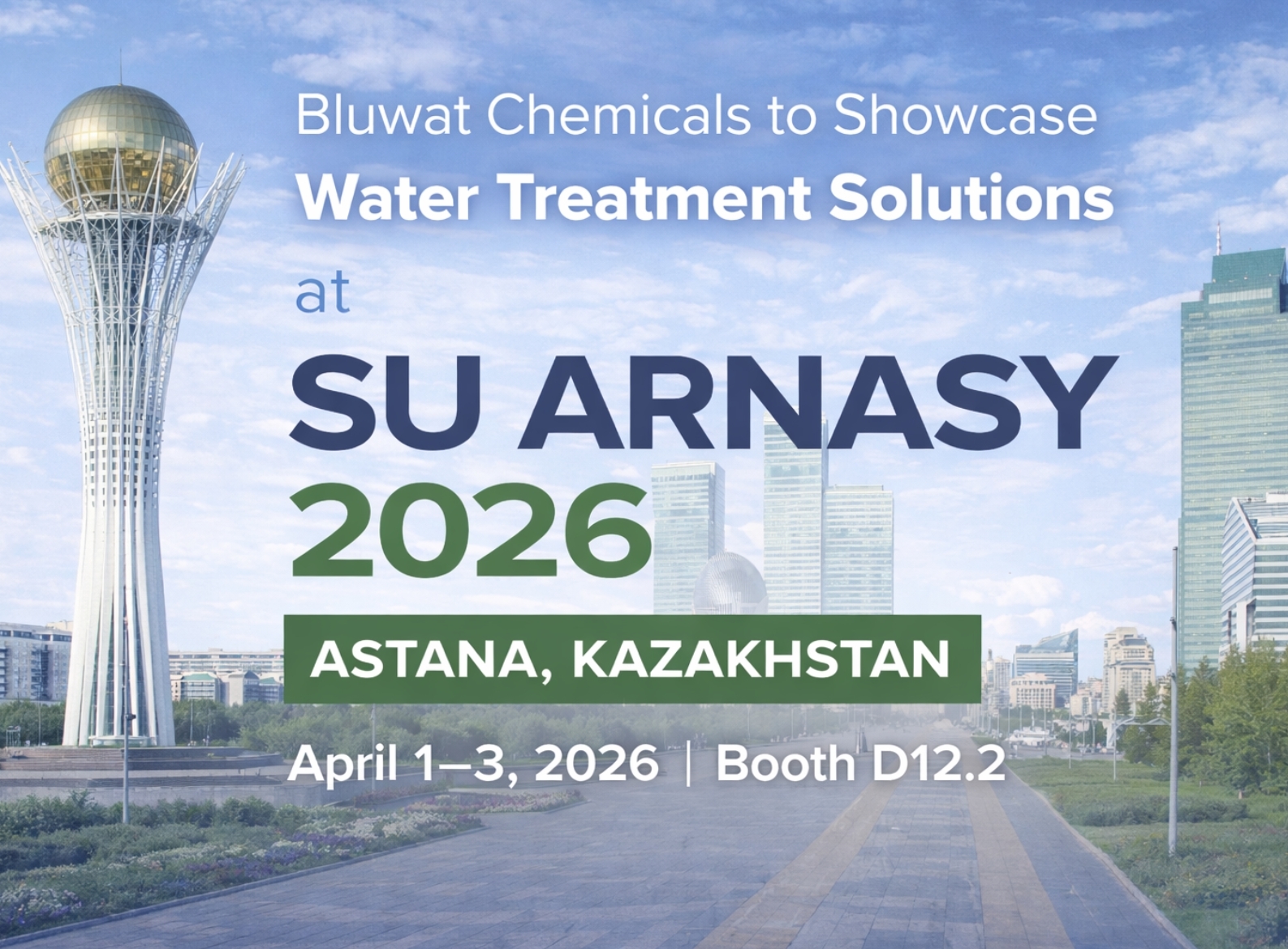 Laatste bedrijfsblogs Bluwat Chemicals presenteert waterbehandelingsoplossingen op SU ARNASY 2026 in Kazachstan
