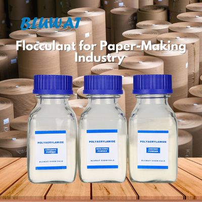 kopen Niet-ionisch polyacrylamide flocculant PAM als retentie-hulp drainage-hulp droge sterkte-agent bij het maken van papier online vervaardiging