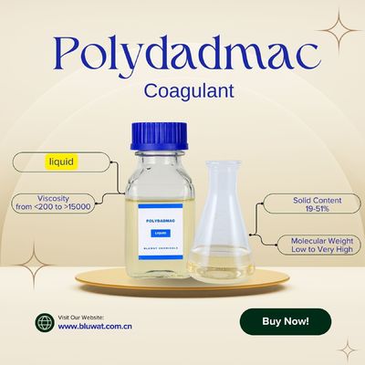 kopen Vloeibare PolyDADMAC Polydiallyldimethylammoniumchloride Waterbehandeling Chemisch afvalwater en drinkwater online vervaardiging