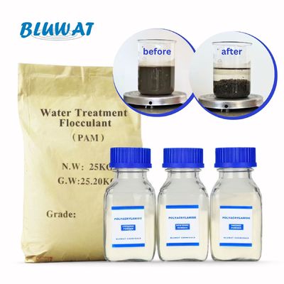 kopen Polyacrylamide waterbehandeling Flocculant Anionisch kationisch polymeer voor waterzuivering online vervaardiging