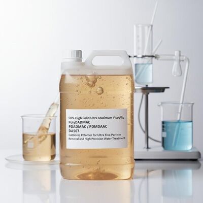 kopen 50% Hoog Vaste Stof Ultra Maximale Viscositeit PolyDADMAC Quaternair Ammonium Polymeer voor Ultra Fijn Deeltjesverwijdering in Waterbehandeling met Hoge Precisie online vervaardiging