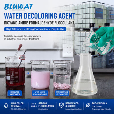 kopen Afvalwaterontkleuringsmiddel Dicyaandiamide Formaldehyde-ammoniumzouthars voor Direct Dye Disperse Dye Pigment Dye Color Remove Color Stripping online vervaardiging