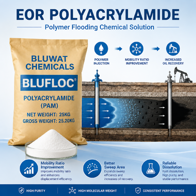 Kopen BLUFLOC Anionische polyacrylamide 20 tot 100 Mesh voor stabiliteit van olie- en gasboringsvloeistoffen online vervaardiging