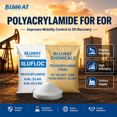 Kopen BLUFLOC Polyacrylamide-olieboorgraad met 89% vaste stof voor een stabiele moddersystemenprestaties online vervaardiging