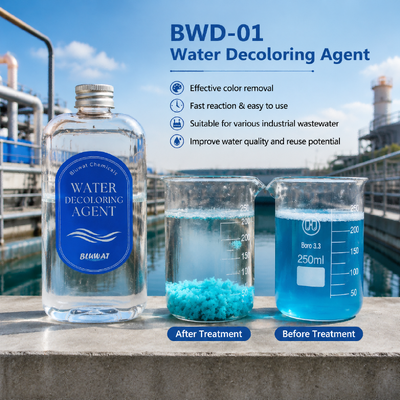 kopen BWD-01 Waterontkleuringsmiddel met 55% vaste stof voor kationische ladingsneutralisatie als bentonietalternatief online vervaardiging