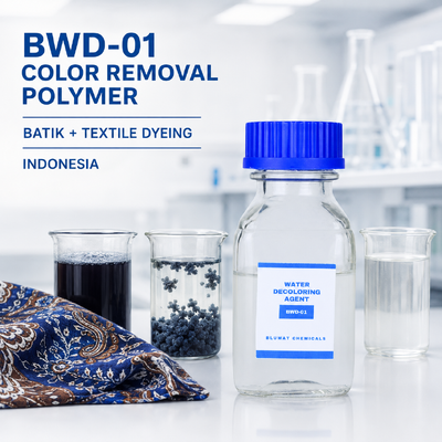 Kopen BWD-01 Kationik Kleurverwijderingspolymeer voor Batik- en Textielverfafvalwater in Indonesië online vervaardiging