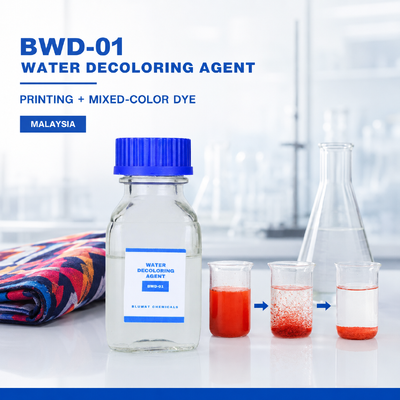 Kopen BWD-01 Waterontkleuringsmiddel voor textielprinten en gemengd gekleurd afvalwater in Maleisië online vervaardiging
