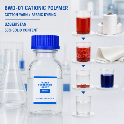 Kopen BWD-01 Kationisch Polymer für Abwasser aus der Färberei von Baumwollgarn und -gewebe in Usbekistan online vervaardiging