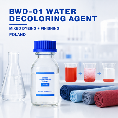 Kopen BWD-01 Waterontkleuringsmiddel met 50% vaste stofgehalte en pH 3-6 voor textielafvalwaterbehandeling in Polen online vervaardiging