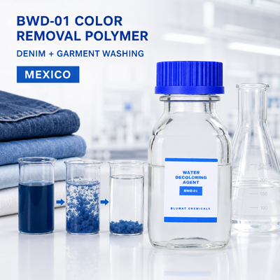 Kopen BWD-01 Cationische polymeren waterverfmiddel met een vast gehalte van 50% voor het wassen van denim afvalwater online vervaardiging