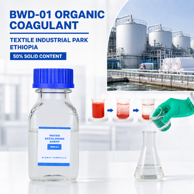 Kopen BWD-01 Organisch Coagulant voor Textiel Industriepark Verf Afvalwater in Ethiopië online vervaardiging