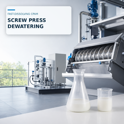 Kopen Sneloplosbare kathionische polyacrylamideemulsie voor het ontwateren met een schroefpers online vervaardiging