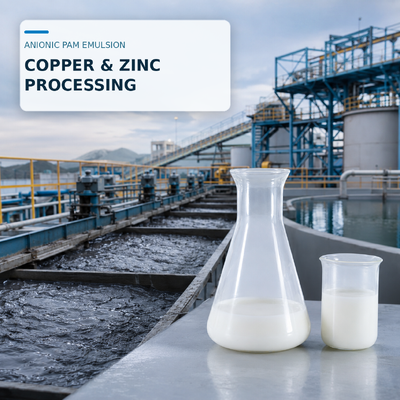Kopen Anionische Polyacrylamidemulsie voor koper- en zinkertsverwerking met zeer hoog molecuulgewicht in op olie gebaseerde en op water gebaseerde formuleringen online vervaardiging