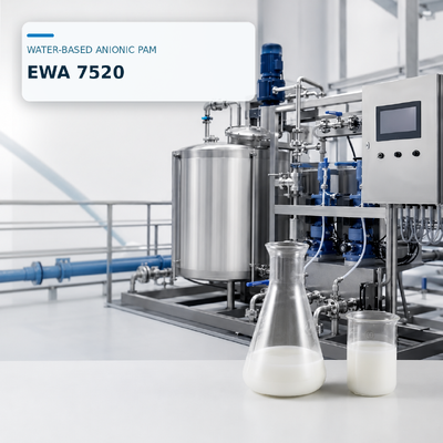 Kopen Blufloc EWA 7520 waterbasis anionische PAM-emulsie met een zeer hoog moleculair gewicht en een middelmatige anionische graad voor automatische dosering online vervaardiging