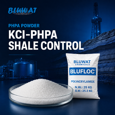 Kopen KCl-PHPA Poeder Boormodder Additief voor Boorwerkzaamheden in Reactieve Schalie met minimaal 89% vaste stof Wateroplosbaar Anionisch Copolymeer online vervaardiging
