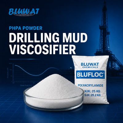 Kopen PHPA-poederviskozifier met 89% Min. vast materiaal Anionische copolymer voor wateroplosbaar boormoddaddict online vervaardiging