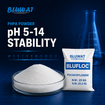 Kopen PHPA Poeder Gedeeltelijk Gehydrolyseerd Polyacrylamide voor Boorspoeg Additief met Effectief pH-bereik 5-14 en 89% Min. Vaste stofgehalte online vervaardiging