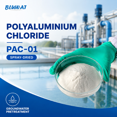 Kopen 30% Min. Al2O3 Spray-Dried 25kg Bag PAC-01 Polyaluminium Chloride for Groundwater Pretreatment online vervaardiging