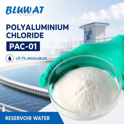 Kopen 00,1% Max. Onoplosbaar 25 kg zak PAC-01 Polyaluminiumchloride voor het ophelderen van reservoirwater online vervaardiging