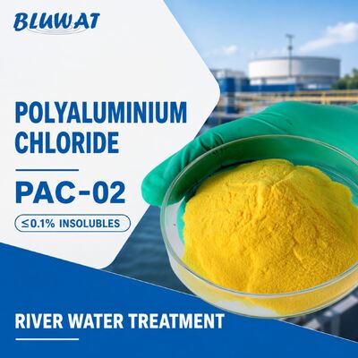 Kopen Spuitgedroogd PAC-02 Poly-aluminiumchloride met minimaal 30% Al2O3 en maximaal 0,1% onoplosbare stoffen voor rivierwaterbehandeling online vervaardiging