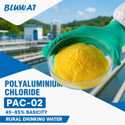 Kopen PAC-02 Polyaluminiumchloride met maximaal 0,1% onoplosbare stoffen en minimaal 30% Al2O3-gehalte in zakken van 25 kg voor drinkwater op het platteland online vervaardiging