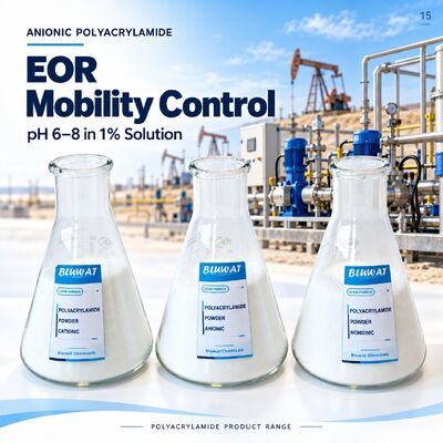 Kopen Anionic Polyacrylamide APAM pH 6-8 in 1% Solution for EOR Mobility Control in 25kg Kraft Paper Bag online vervaardiging