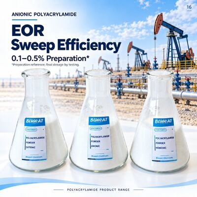 Kopen Anionic Polyacrylamide APAM 0.1-0.5% Working Solution for EOR Sweep Efficiency Improvement in 25kg PE Bag online vervaardiging