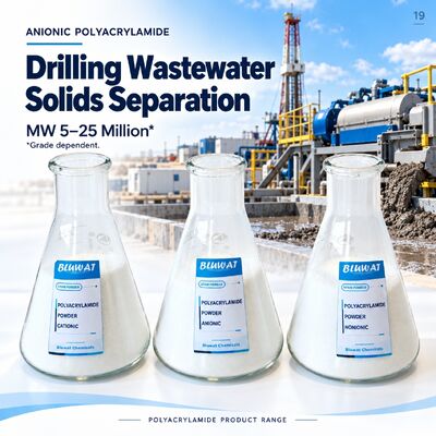 Kopen Anionic Polyacrylamide APAM 5-25 Million MW 89% Min Solid for Drilling Wastewater Solids Separation CAS 9003-05-8 ISO 9001 Manufacturer 25kg PE Bag online vervaardiging