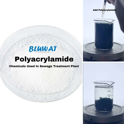 Polyelectrolyte van het chemische productenpolyacrylamide Flocculants Behandelings van afvalwaterinstallatie 25million