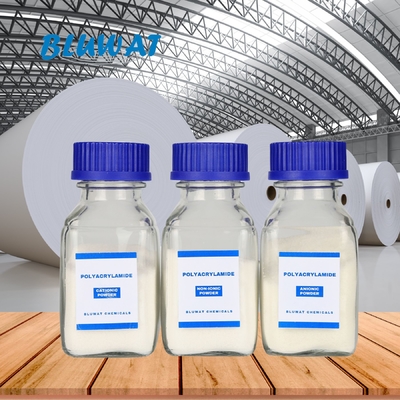 Anionische polyacrylamide polyelectrolyt voor de pulp- en papierindustrie