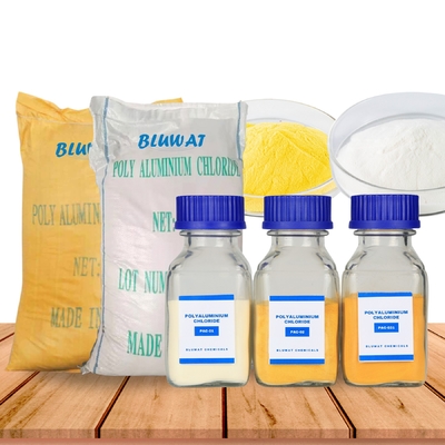 Wit poeder Geel poeder Poly-aluminiumchloride in de papierindustrie PAC Flocculatie