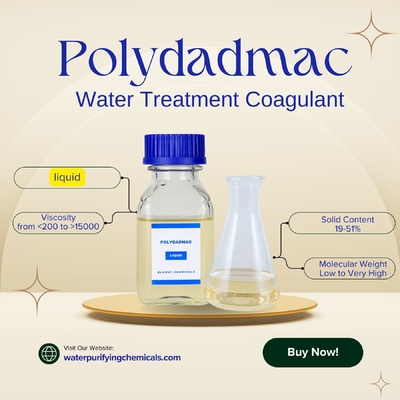 NSF-gecertificeerde chemische stoffen voor waterzuivering Waterbehandeling Coagulant PolyDADMAC PDADMAC CAS nr. 26062-79-3