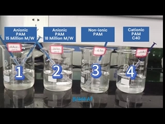 PAM-experimenten voor de selectie van flocculanten van polyacrylamide voor koolmijnwater