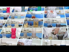 Afvalwaterzuiveringsdozen potten proeven experimentent door coagulantia en flocculantia