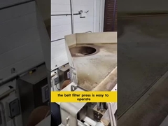 Waterbehandeling Chemische stoffen werken met riemfilterpers