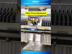#WastewaterTreatment Demo #FilterPress Backwash Water Treatment door #BluwatChemicals